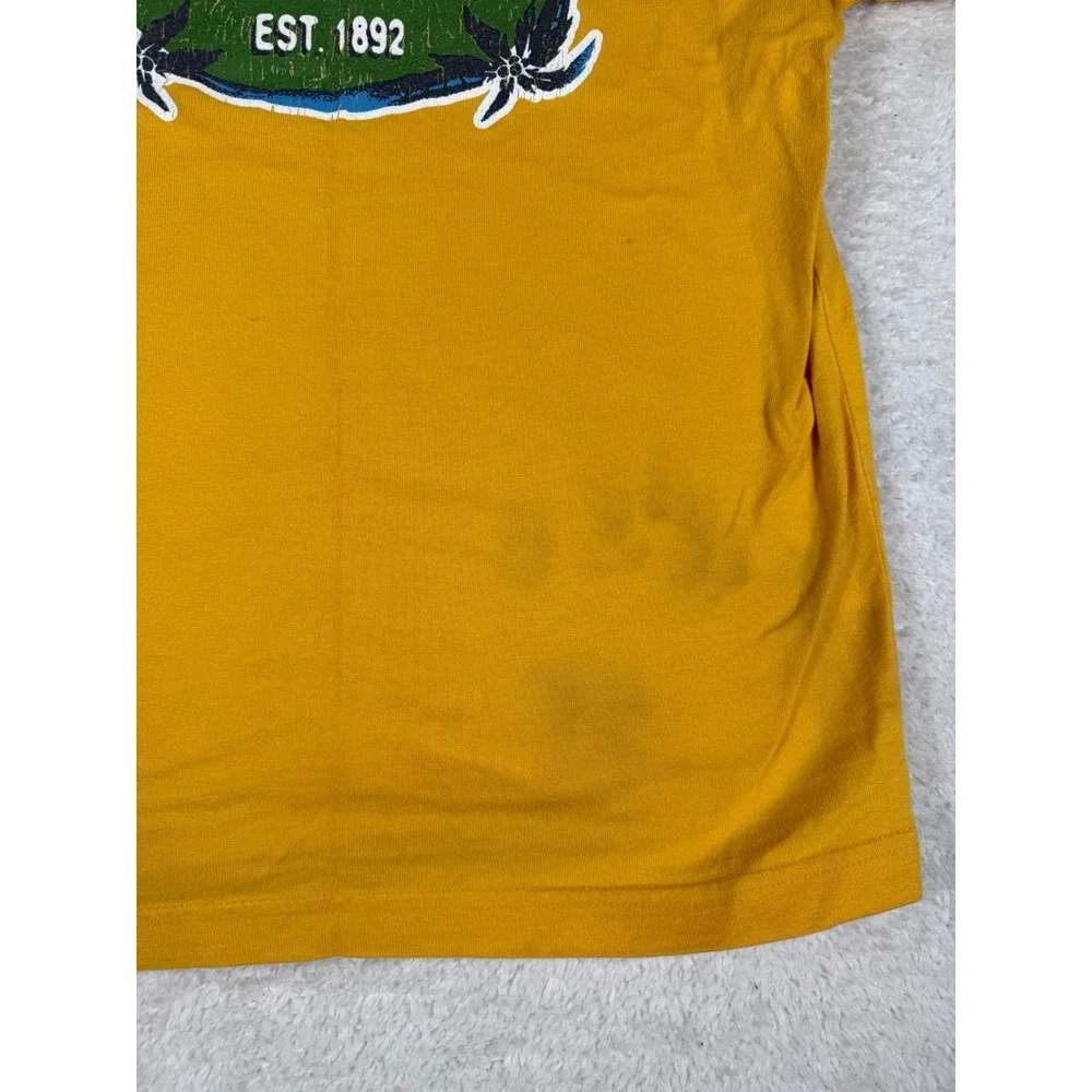 Abercrombie Graphic‎ Tee Kids Small Yellow Good Island Moped Rentals Vintage Y2K